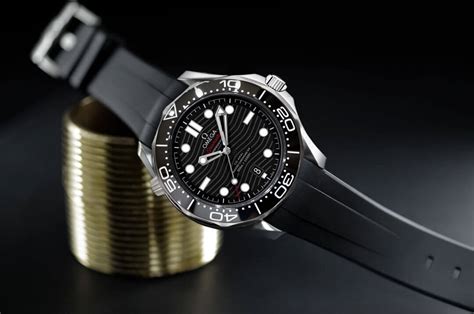 omega seamaster 300 black leather strap|genuine omega rubber strap.